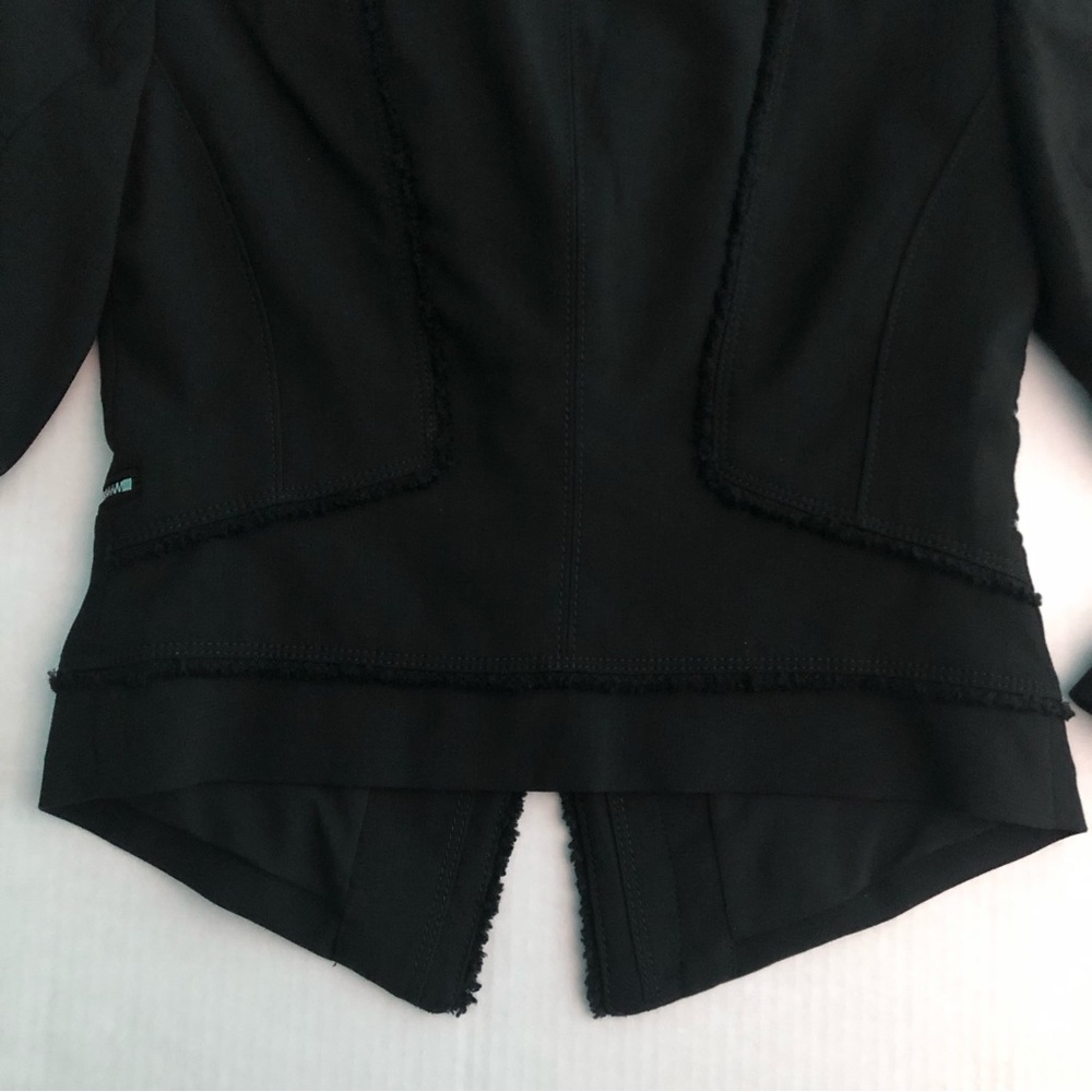 ⭐️NEW⭐️White House Black Market Black  Asymmetrical Zip Moto BikerJacket Blazer - Picture 11 of 13